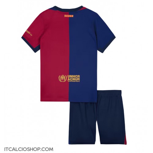 Barcelona Prima Maglia Bambino 2024-25 Manica Corta (+ Pantaloni corti)